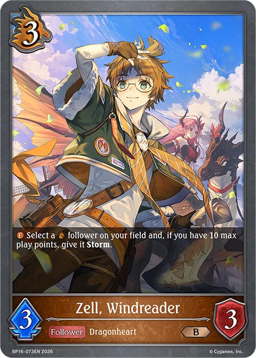 Zell, Windreader (BP16-073EN) [Advent of Genesis]