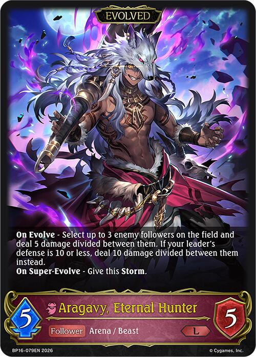 Aragavy, Eternal Hunter (Evolved) (BP16-079EN) [Advent of Genesis]