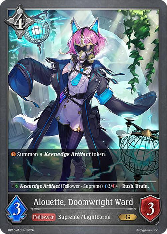 Alouette, Doomwright Ward (BP16-118EN) [Advent of Genesis]