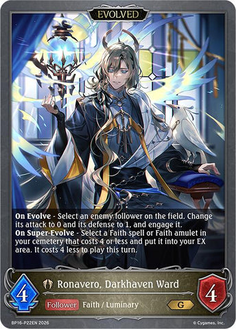 Ronavero, Darkhaven Ward (Evolved) - P22 (Foil) (BP16-P22EN) [Advent of Genesis]
