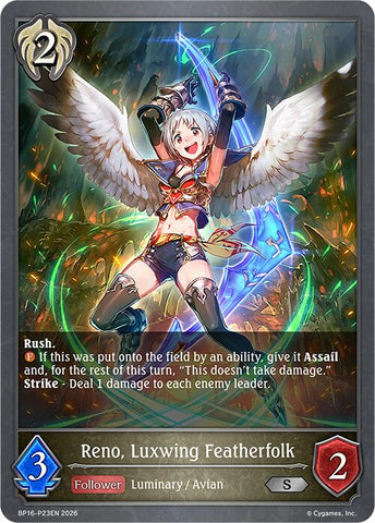 Reno, Luxwing Featherfolk - P23 (Foil) (BP16-P23EN) [Advent of Genesis]
