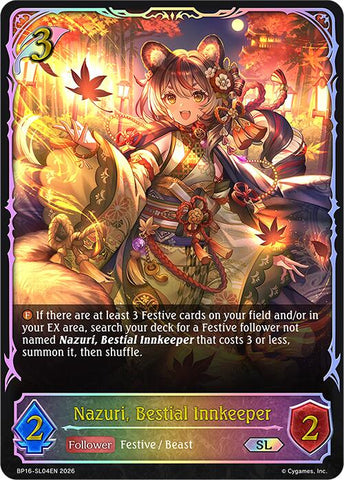 Nazuri, Bestial Innkeeper (BP16-SL04EN) [Advent of Genesis]