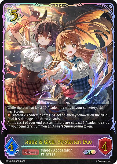 Anne & Grea, Mysterian Duo (BP16-SL09EN) [Advent of Genesis]