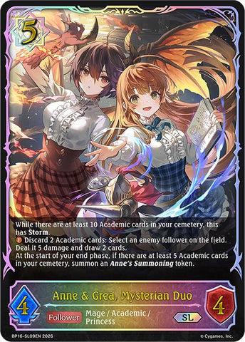 Anne & Grea, Mysterian Duo (BP16-SL09EN) [Advent of Genesis]