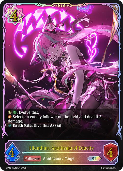 Lilanthim, Anathema of Edacity (BP16-SL10EN) [Advent of Genesis]