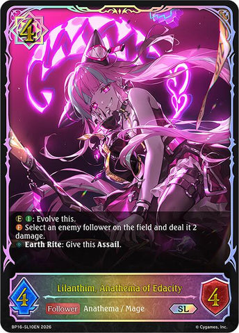 Lilanthim, Anathema of Edacity (BP16-SL10EN) [Advent of Genesis]