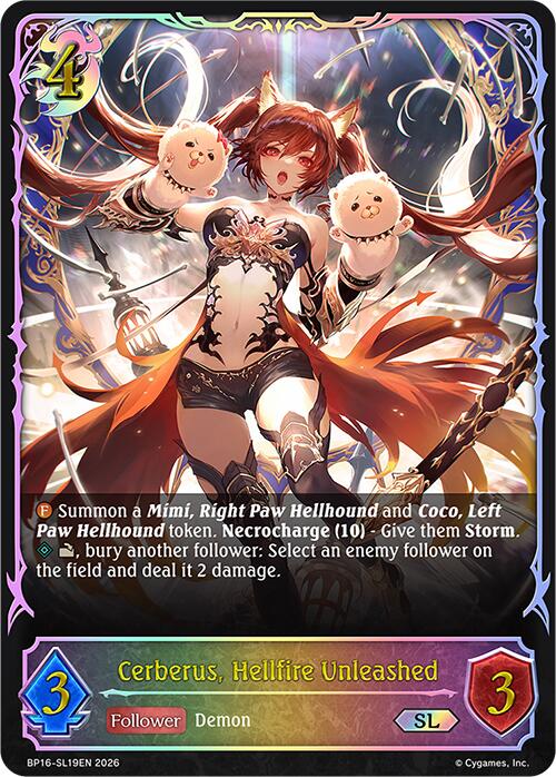Cerberus, Hellfire Unleashed (BP16-SL19EN) [Advent of Genesis]