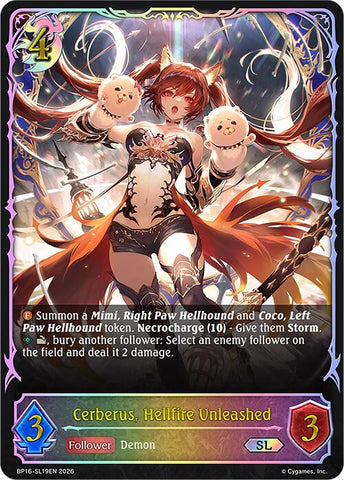 Cerberus, Hellfire Unleashed (BP16-SL19EN) [Advent of Genesis]