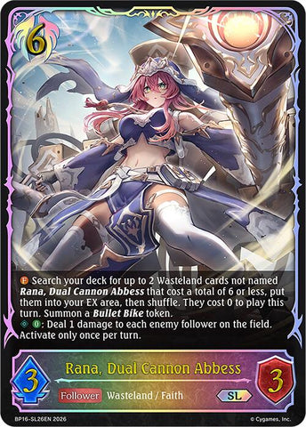 Rana, Dual Cannon Abbess (BP16-SL26EN) [Advent of Genesis]