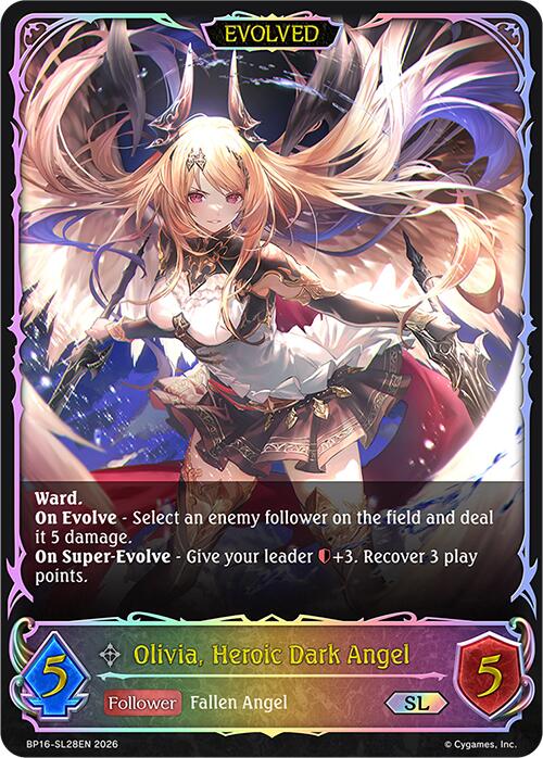 Olivia, Heroic Dark Angel (Evolved) (BP16-SL28EN) [Advent of Genesis]