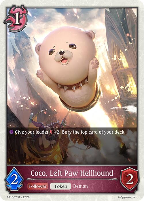 Coco, Left Paw Hellhound (BP16-T05EN) [Advent of Genesis]