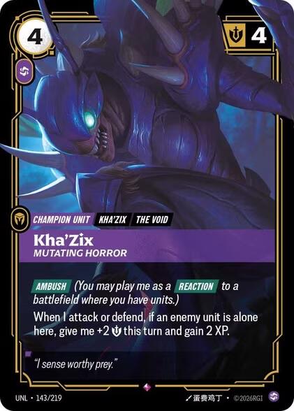 Kha'Zix - Mutating Horror [UNL - 143/219]