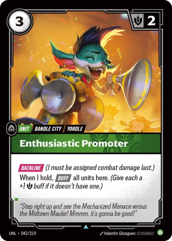 Enthusiastic Promoter [UNL - 043/219]