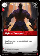 Right of Conquest [UNL - 015/219]