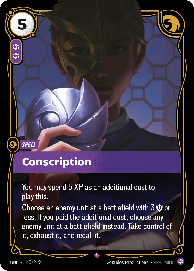 Conscription [UNL - 140/219]