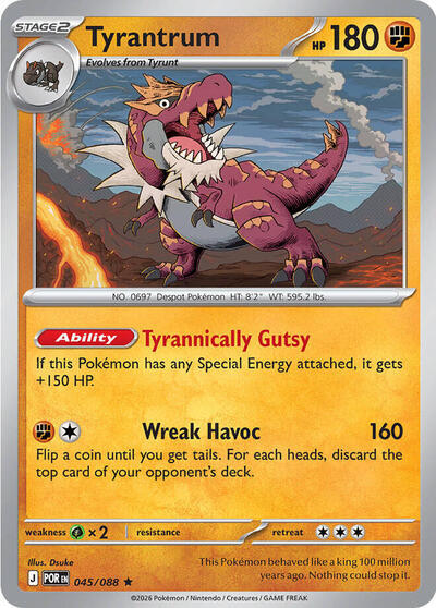 Tyrantrum (045/088) (Deck Exclusive) [Mega Evolution: Perfect Order]