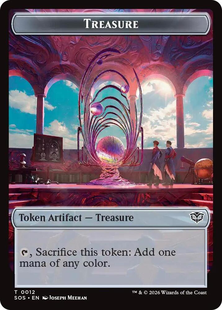 Elemental (0002) // Treasure Double-Sided Token (Back)
