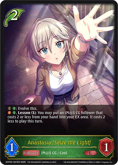 Anastasia [Seize the Light] (ECP02-001EN) [THE IDOLM@STER CINDERELLA GIRLS]