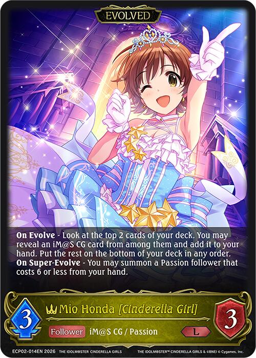 Mio Honda [Cinderella Girl] (Evolved) (ECP02-014EN) [THE IDOLM@STER CINDERELLA GIRLS]