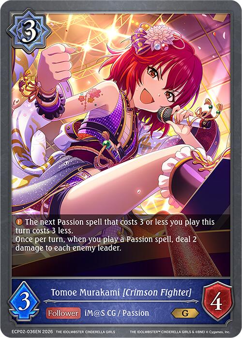 Tomoe Murakami [Crimson Fighter] (ECP02-036EN) [THE IDOLM@STER CINDERELLA GIRLS]
