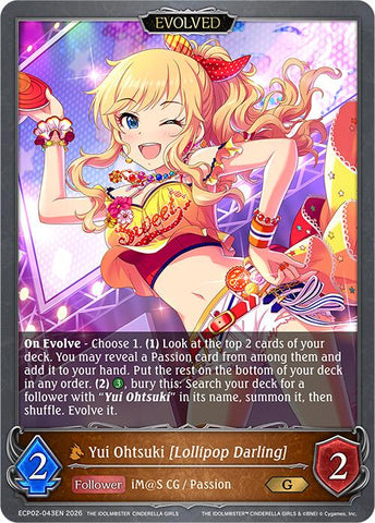 Yui Ohtsuki [Lollipop Darling] (Evolved) (ECP02-043EN) [THE IDOLM@STER CINDERELLA GIRLS]