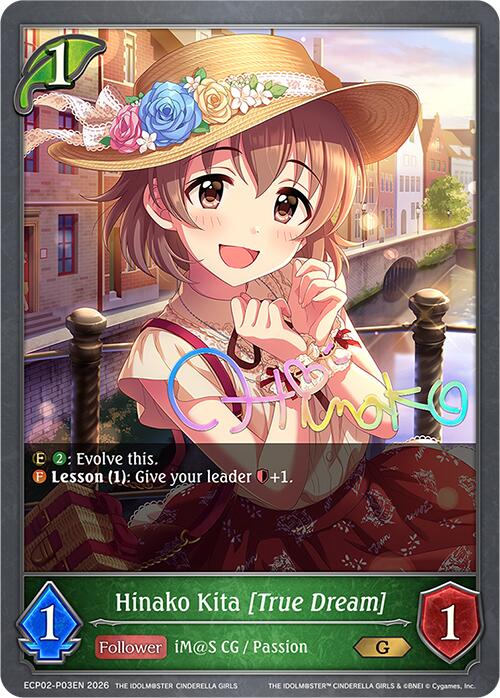 Hinako Kita [True Dream] - P03EN (Foil) (ECP02-P03EN) [THE IDOLM@STER CINDERELLA GIRLS]