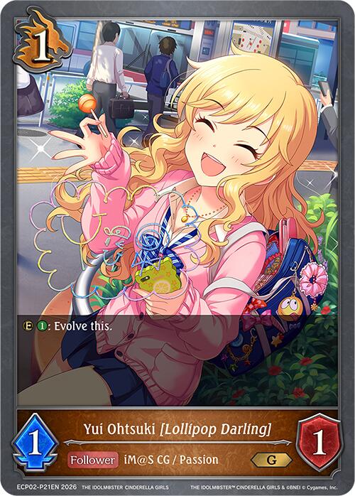 Yui Ohtsuki [Lollipop Darling] - P21EN (Foil) (ECP02-P21EN) [THE IDOLM@STER CINDERELLA GIRLS]
