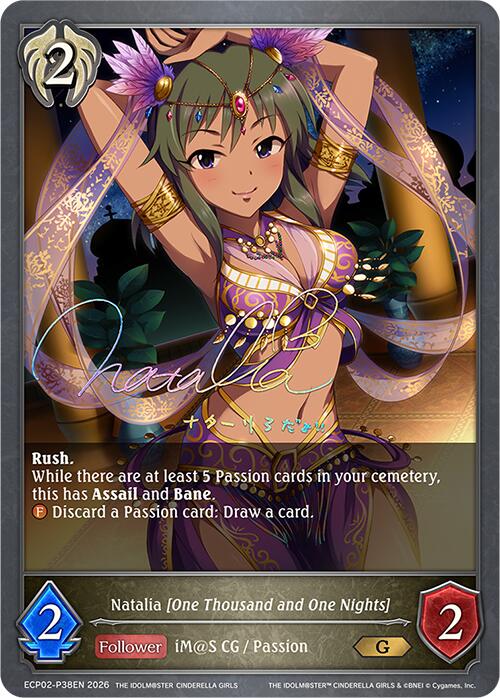 Natalia [One Thousand and One Nights] - P38EN (Foil) (ECP02-P38EN) [THE IDOLM@STER CINDERELLA GIRLS]