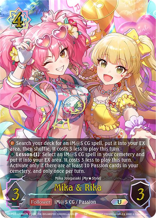 Mika & Rika (ECP02-U05aEN) [THE IDOLM@STER CINDERELLA GIRLS]