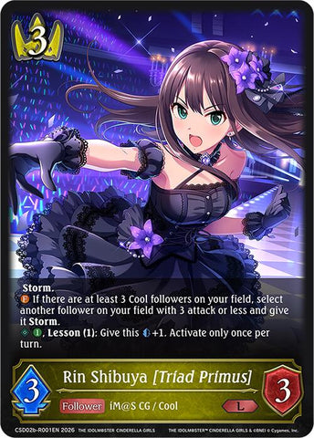 Rin Shibuya [Triad Primus] (Reprint) (CSD02b-R001EN) [THE IDOLM@STER CINDERELLA GIRLS EX Crossover Set]
