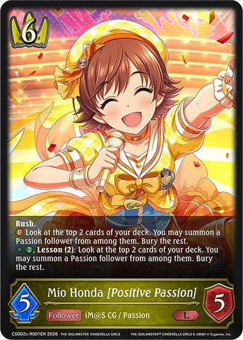 Mio Honda [Positive Passion] (Reprint) (CSD02c-R001EN) [THE IDOLM@STER CINDERELLA GIRLS EX Crossover Set]