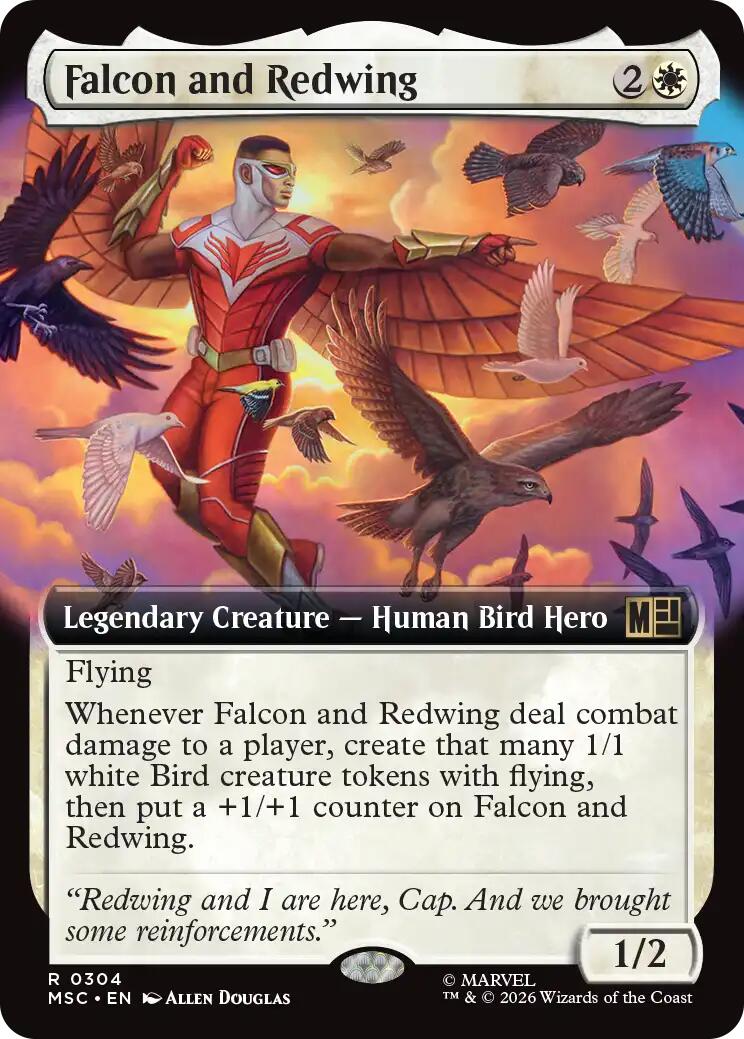 Falcon and Redwing (Extended Art)