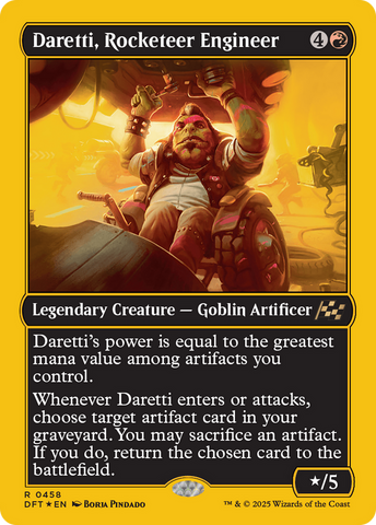 Daretti, Rocketeer Engineer (First-Place Foil) [Aetherdrift]