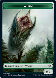 Wurm // Kraken Double-Sided Token [Commander 2021 Tokens]