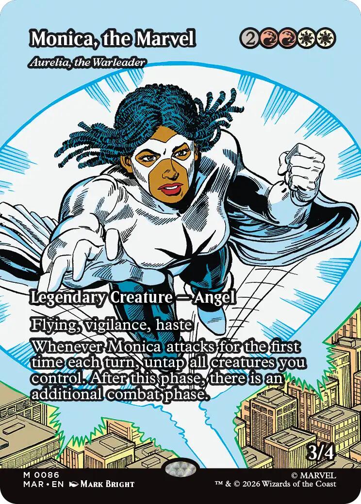 Monica, the Marvel - Aurelia, the Warleader (Borderless) [Marvel Universe: Eternal-Legal]