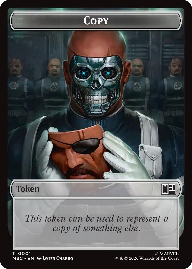 Copy // Rogue Double-Sided Token [Marvel Super Heroes Commander Tokens]