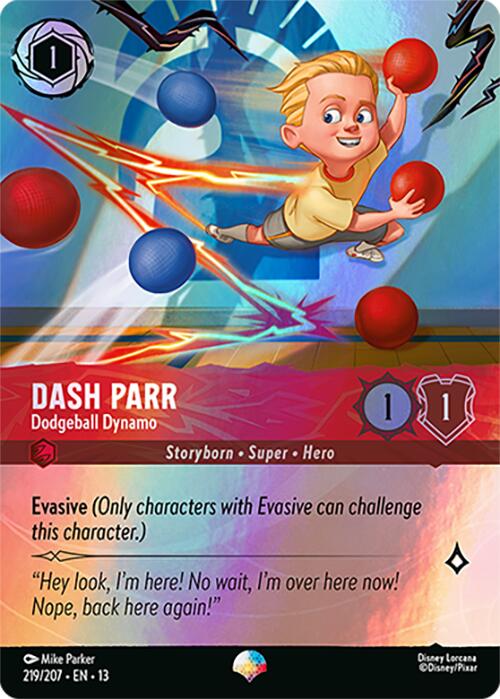 Dash Parr - Dodgeball Dynamo (Epic) (219/204) [Attack of the Vine!]