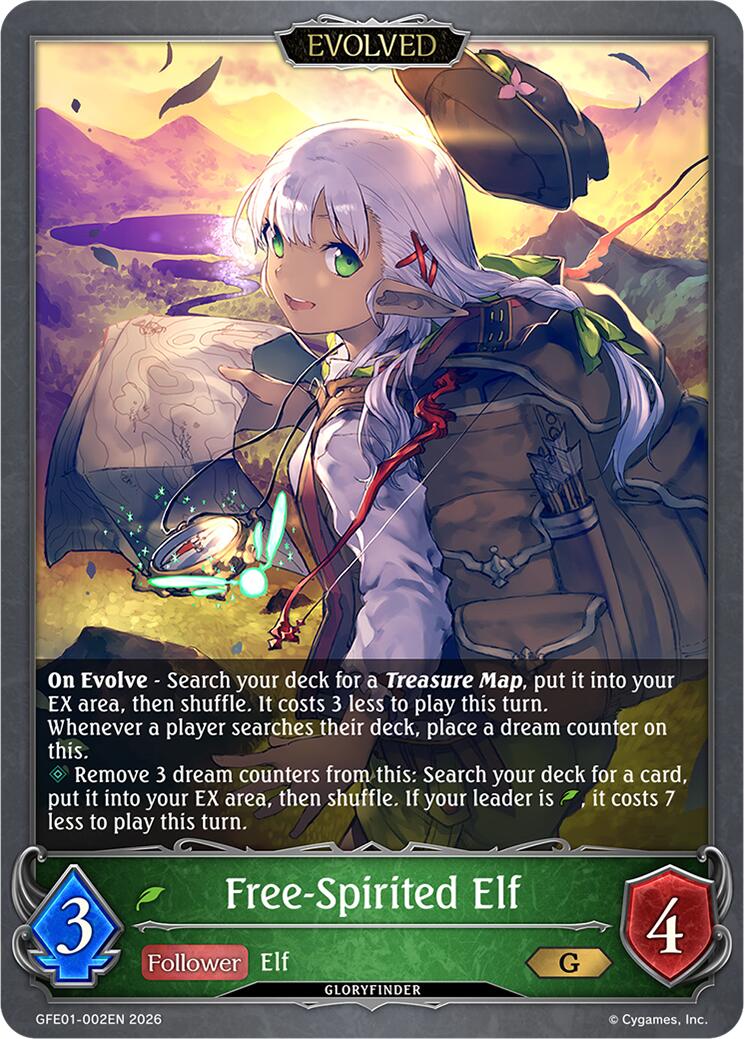 Free-Spirited Elf (Evolved) (GFE01-002EN) [Gloryfinder Events]