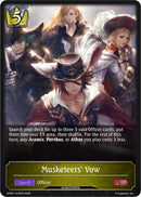 Musketeers' Vow (GFE01-010EN) [Gloryfinder Events]