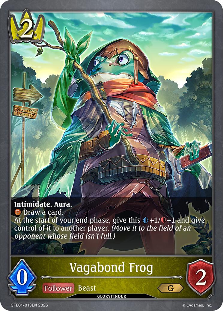 Vagabond Frog (GFE01-013EN) [Gloryfinder Events]