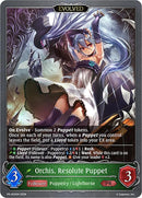 Orchis, Resolute Puppet // Orchis, Vengeful Puppet (PR-502EN) [Promotional Cards]