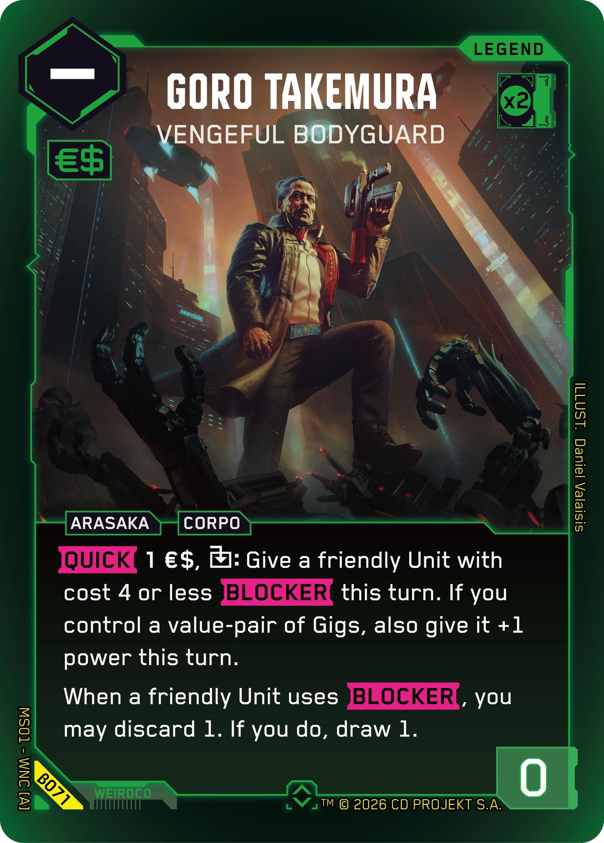 Goro Takemura - Vengeful Bodyguard (Rare)