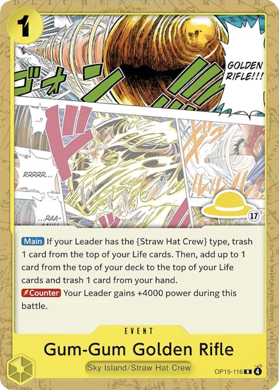 Gum-Gum Golden Rifle (Luffy Deck) [Set Sail Deck Set]
