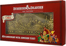 Dungeons & Dragons Animated Series Admit One Rollercoaster Ticket Limited Edition Metal Ticket