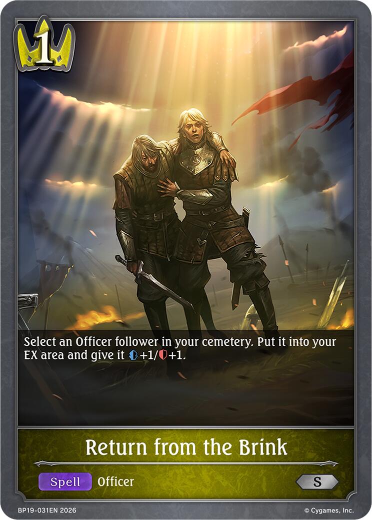 Return from the Brink (BP19-031EN) [Eightfold Retribution]