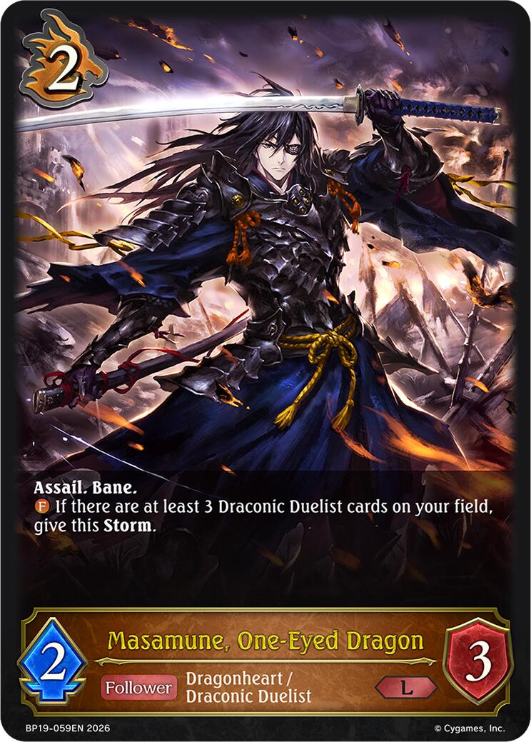 Masamune, One-Eyed Dragon (BP19-059EN) [Eightfold Retribution]