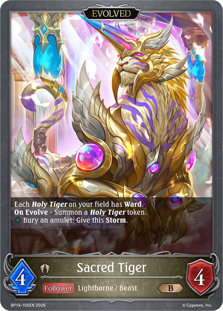 Sacred Tiger (Evolved) (BP19-105EN) [Eightfold Retribution]