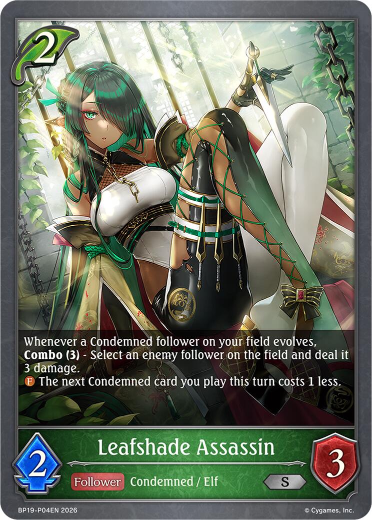 Leafshade Assassin - P04EN (Foil) (BP19-P04EN) [Eightfold Retribution]