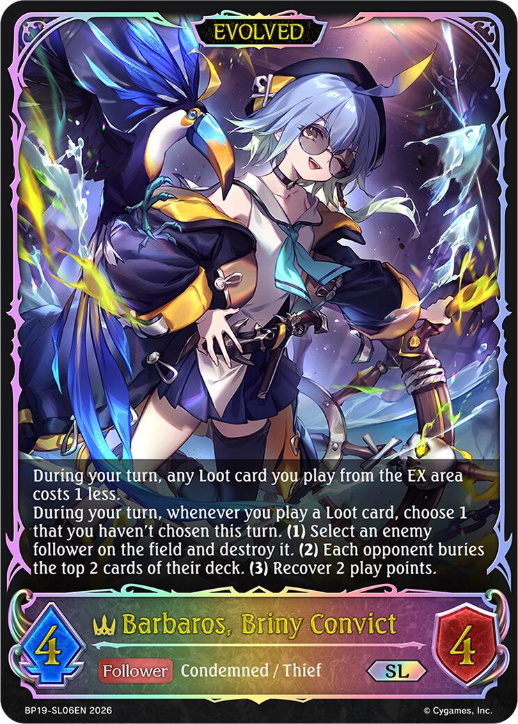 Barbaros, Briny Convict (Evolved) (BP19-SL06EN) [Eightfold Retribution]