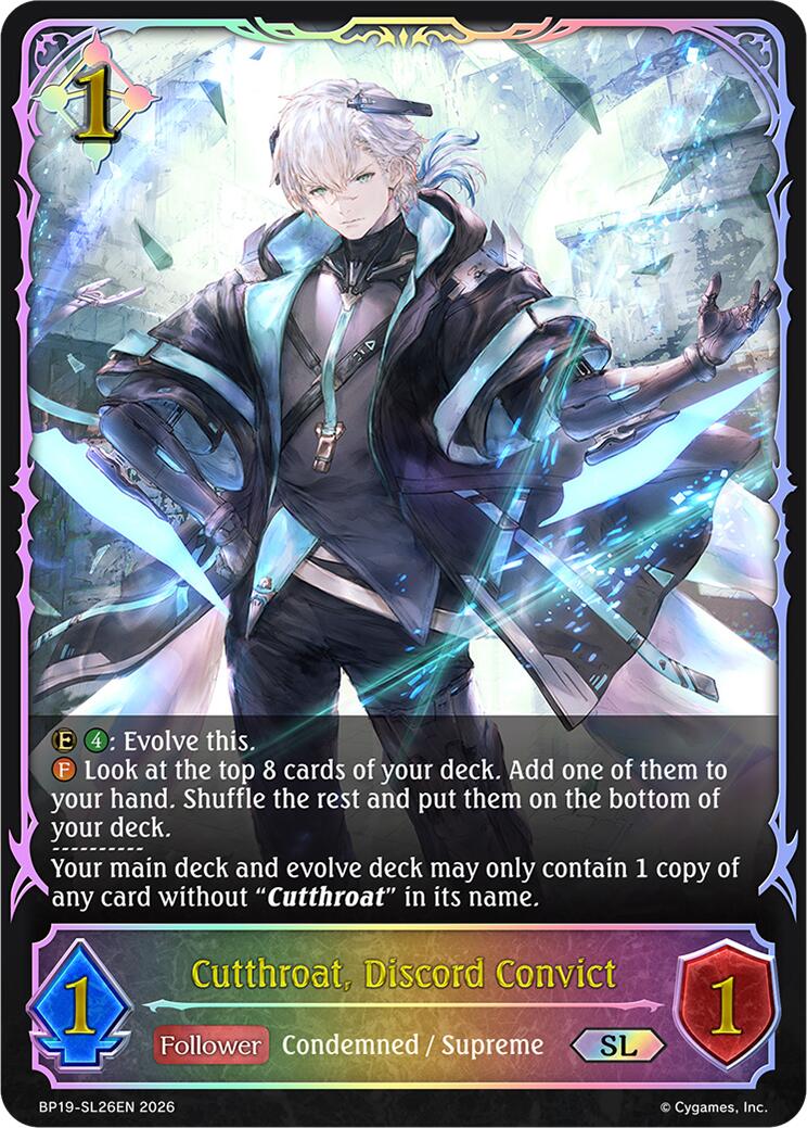Cutthroat, Discord Convict - SL26EN (Foil) (BP19-SL26EN) [Eightfold Retribution]